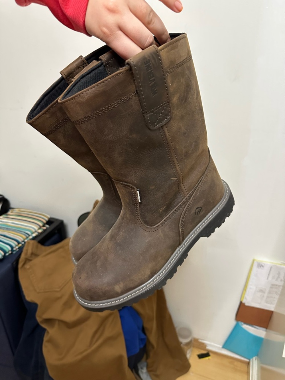 Men’s steel toe work boots - Picture 2 of 6